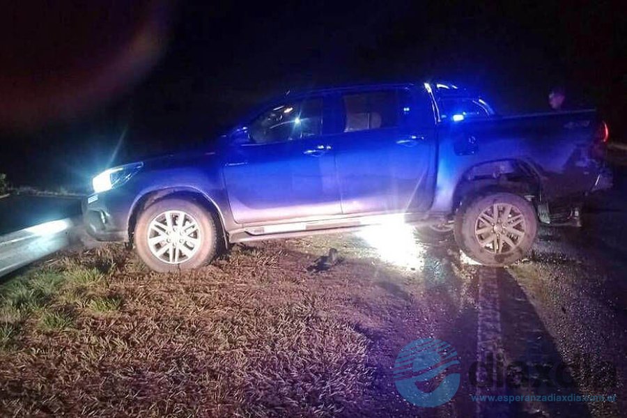 La camioneta estrellada en ruta 11