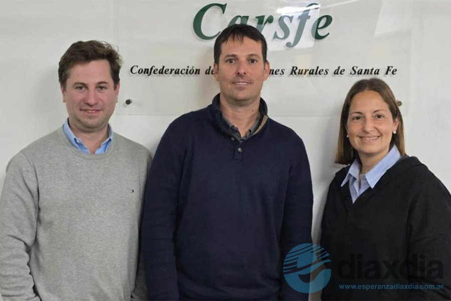 Priotti, Vignatti y Bessone, autoridades de Carsfe