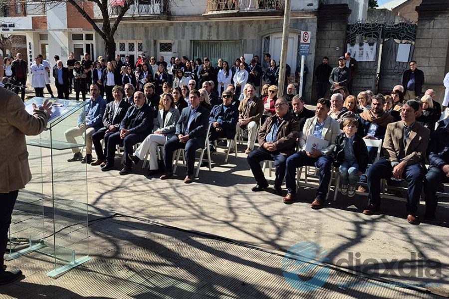 Parte del acto realizado en Sanatorio Esperanza
