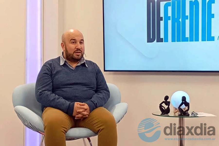 Sebastián Ranalletta en los estudios de Play TV