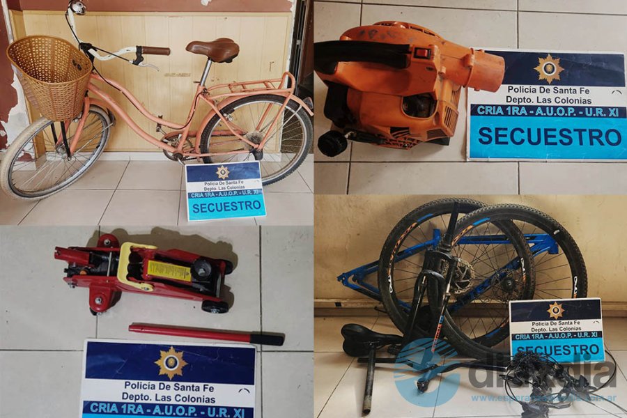 Los elementos recuperados por la Policía local