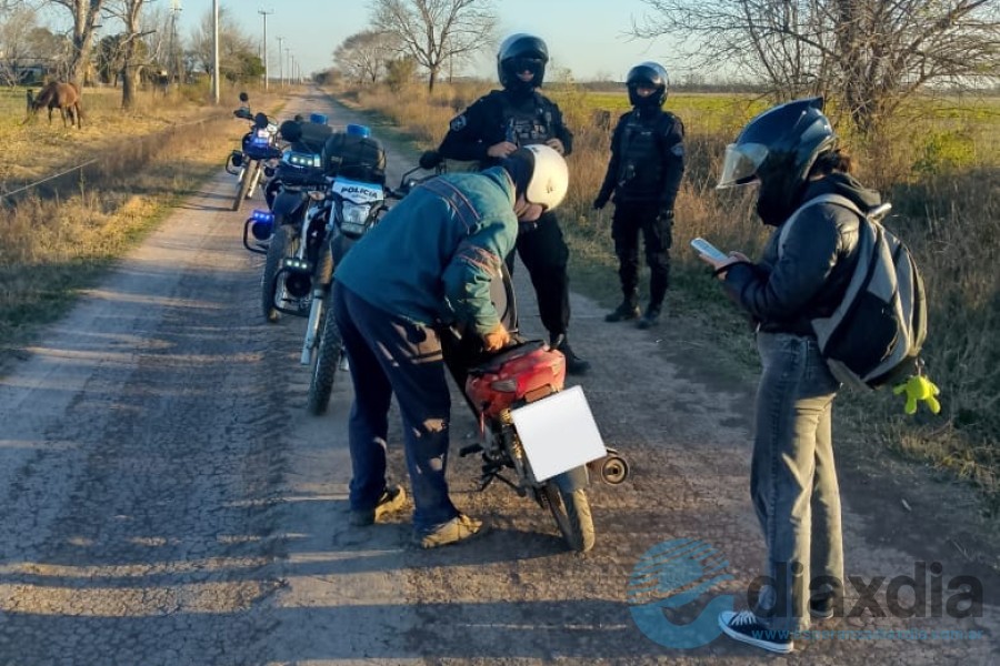 El operativo realizado en caminos de Esperanza