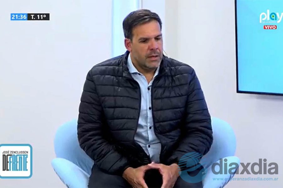 Rodrigo Benítez durante la entrevista