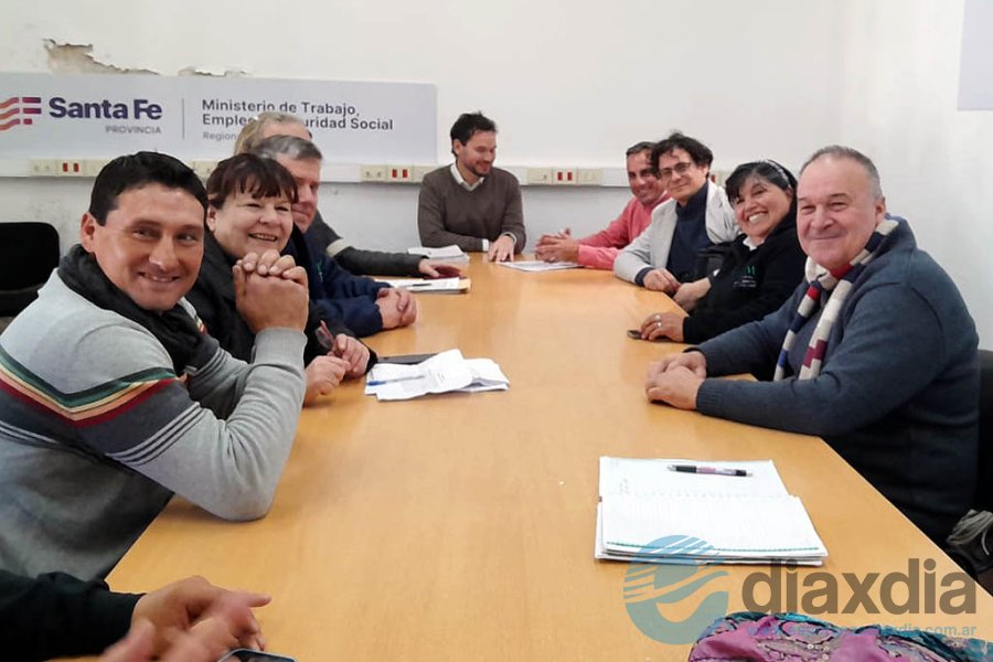 La mesa de acuerdo en el Ministerio de Trabajo