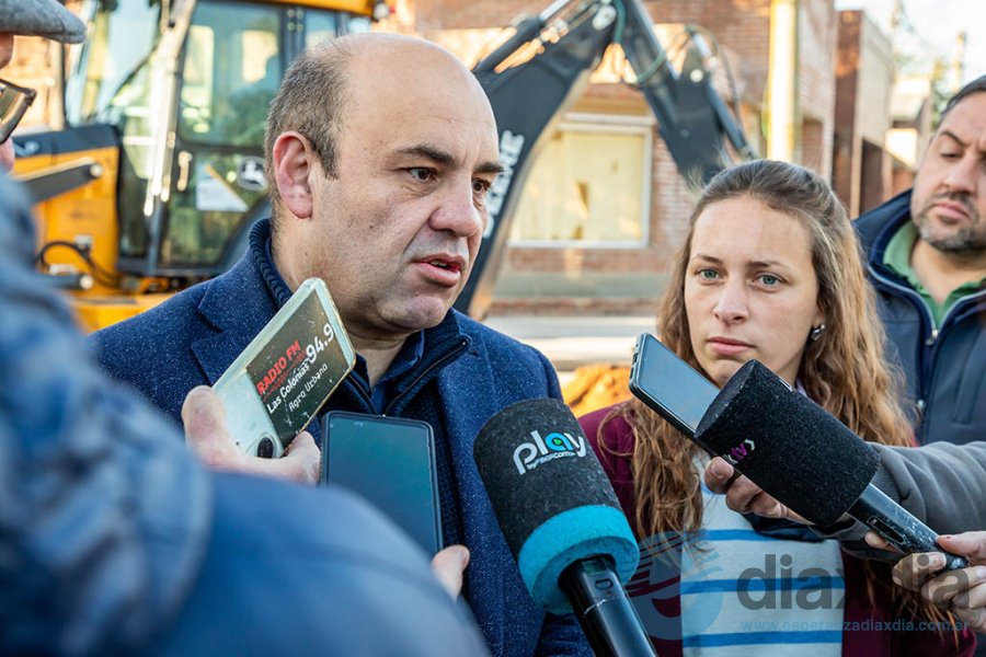 El intendente de Esperanza en declaraciones