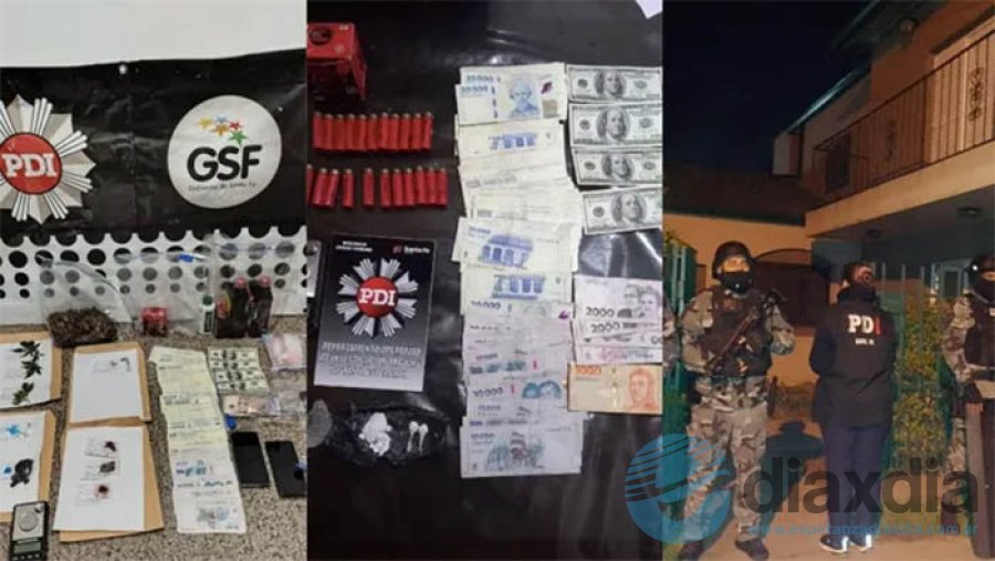 Elementos secuestrados por la PDI