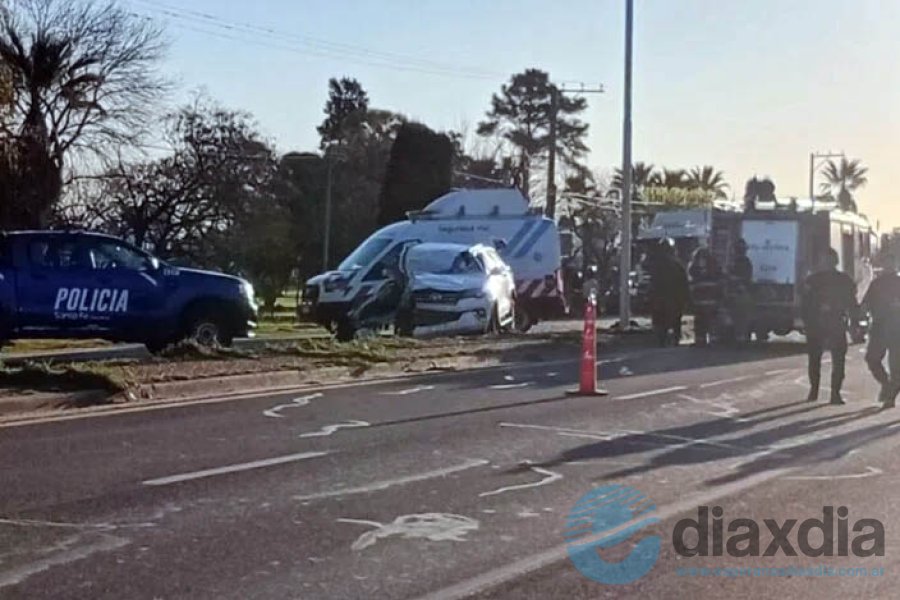 Así quedó la camioneta involucrada