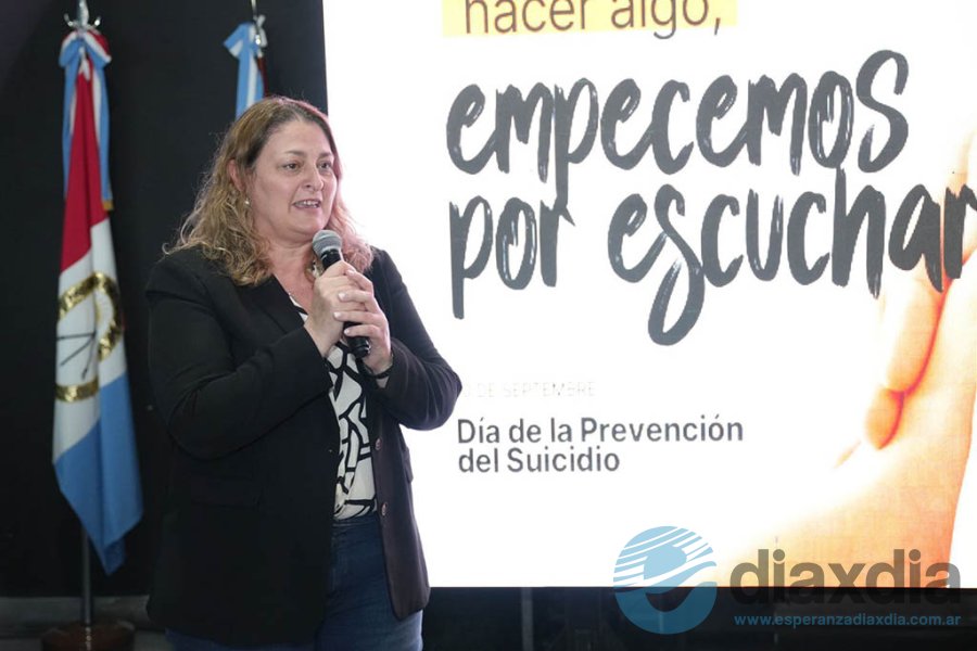 Silvia Ciancio en el acto