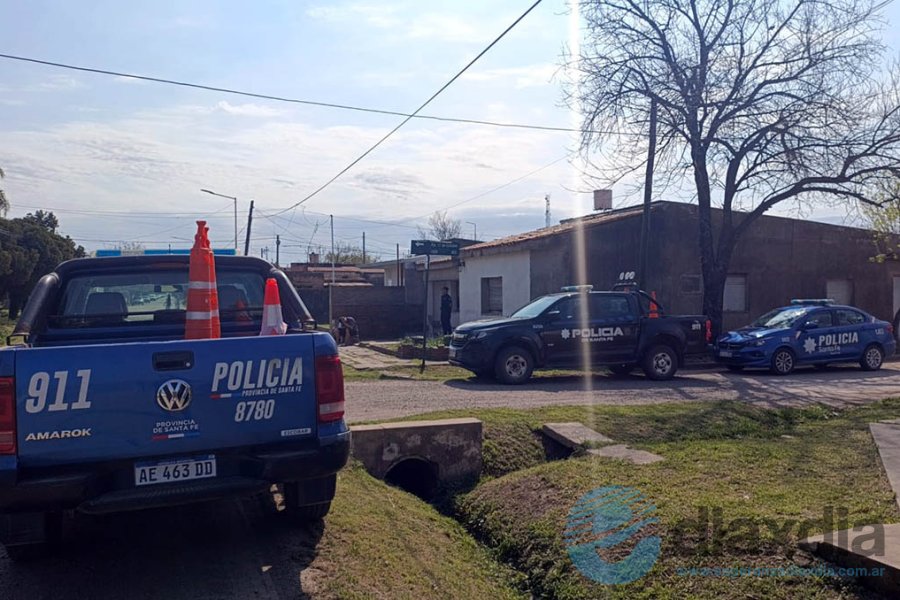 El domicilio allanado en San Carlos Centro.