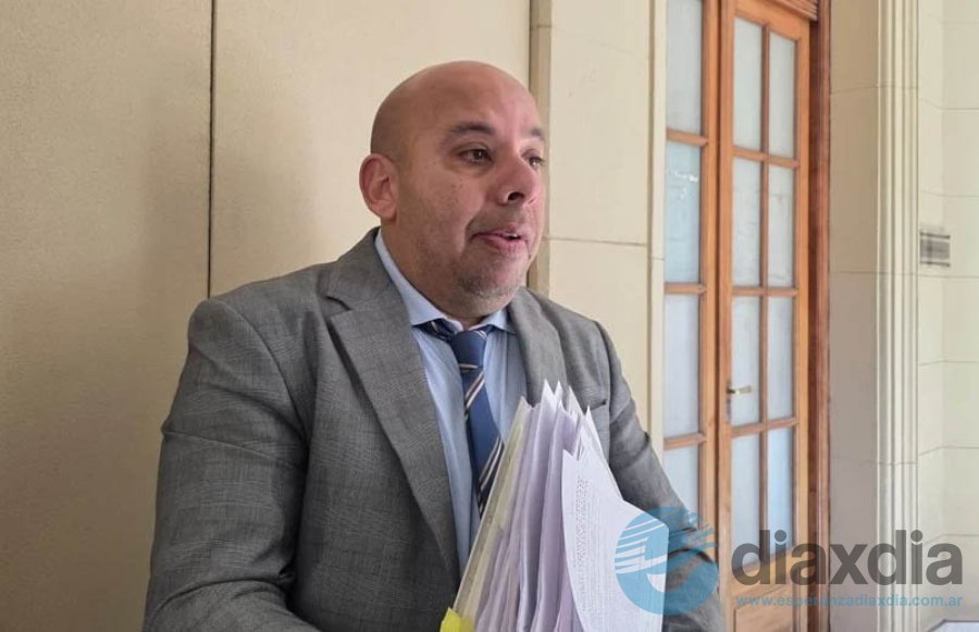 El fiscal Alejandro Benitez al finalizar la audiencia - Foto El Litoral