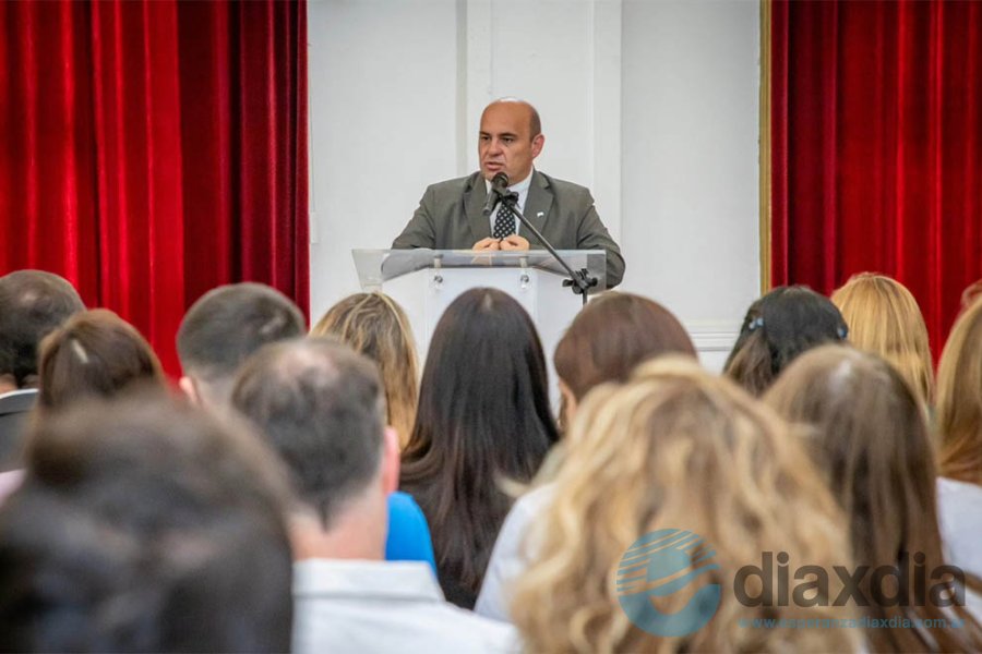Momento del discurso del intendente