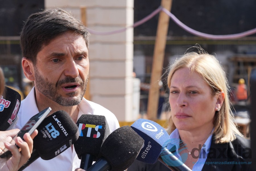 Pullaro y Scaglia en rueda de prensa Pullaro y Scaglia en rueda de prensa