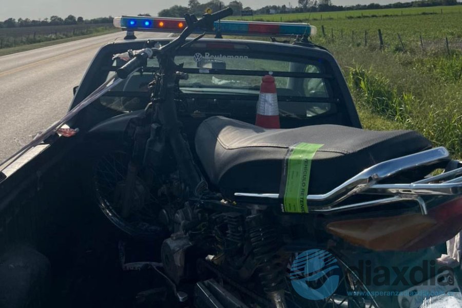 El rodado fue trasladado al corralón local