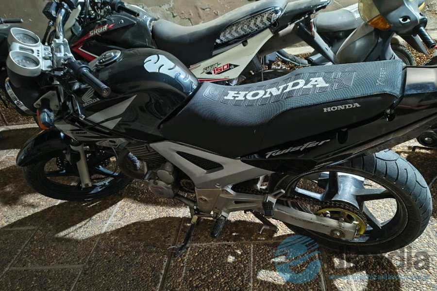 La moto secuestrada en Esperanza