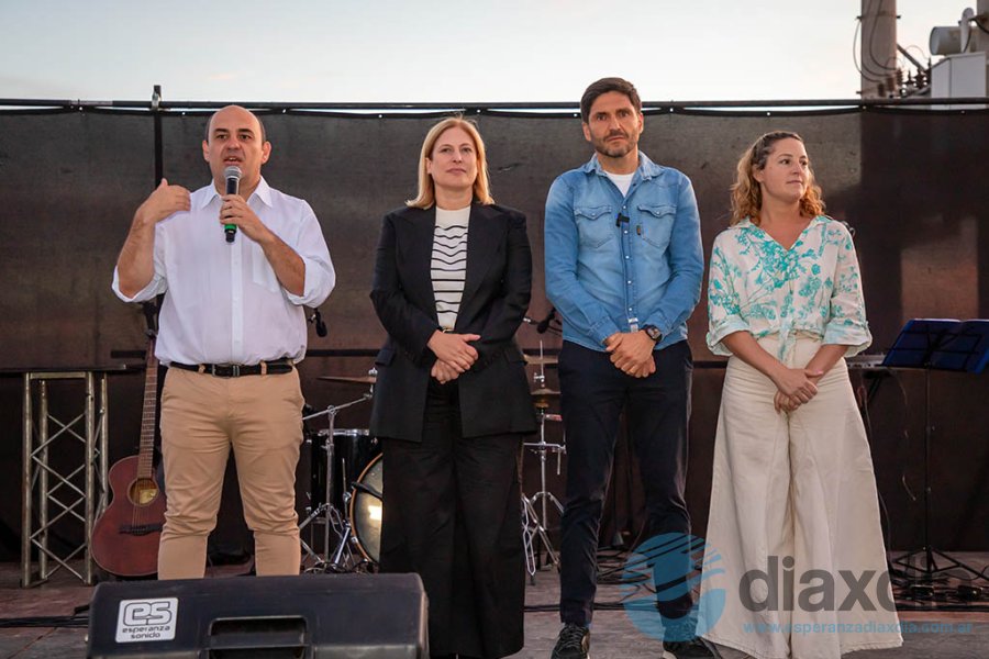 Müller, Scaglia, Pullaro y Senn en el acto Müller, Scaglia, Pullaro y Senn en el acto