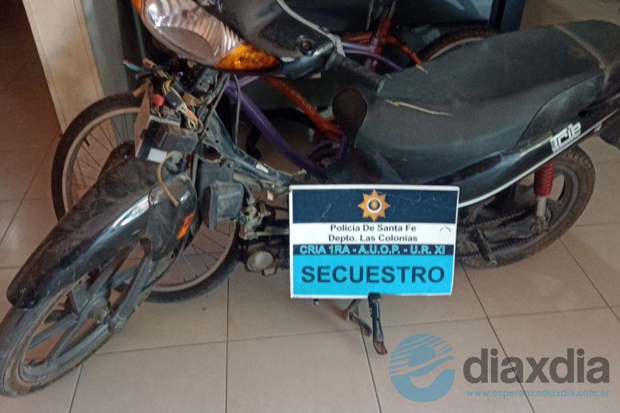 La moto robada en Esperanza La moto robada en Esperanza