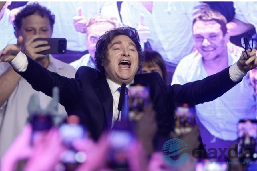 El festejo del presidente de la Nación