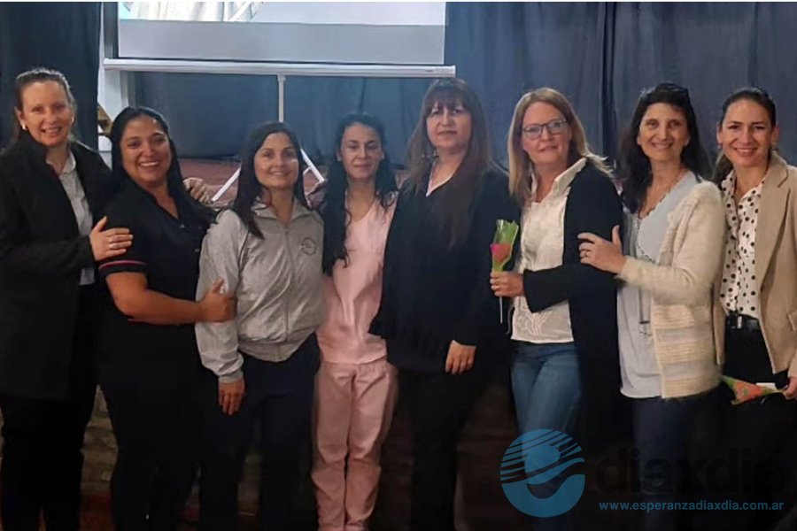 Algunas de las participantes del taller