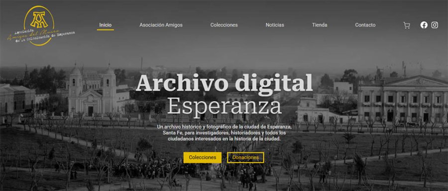 Cabecera de la página web que será presentada hoy - Captura imagen web